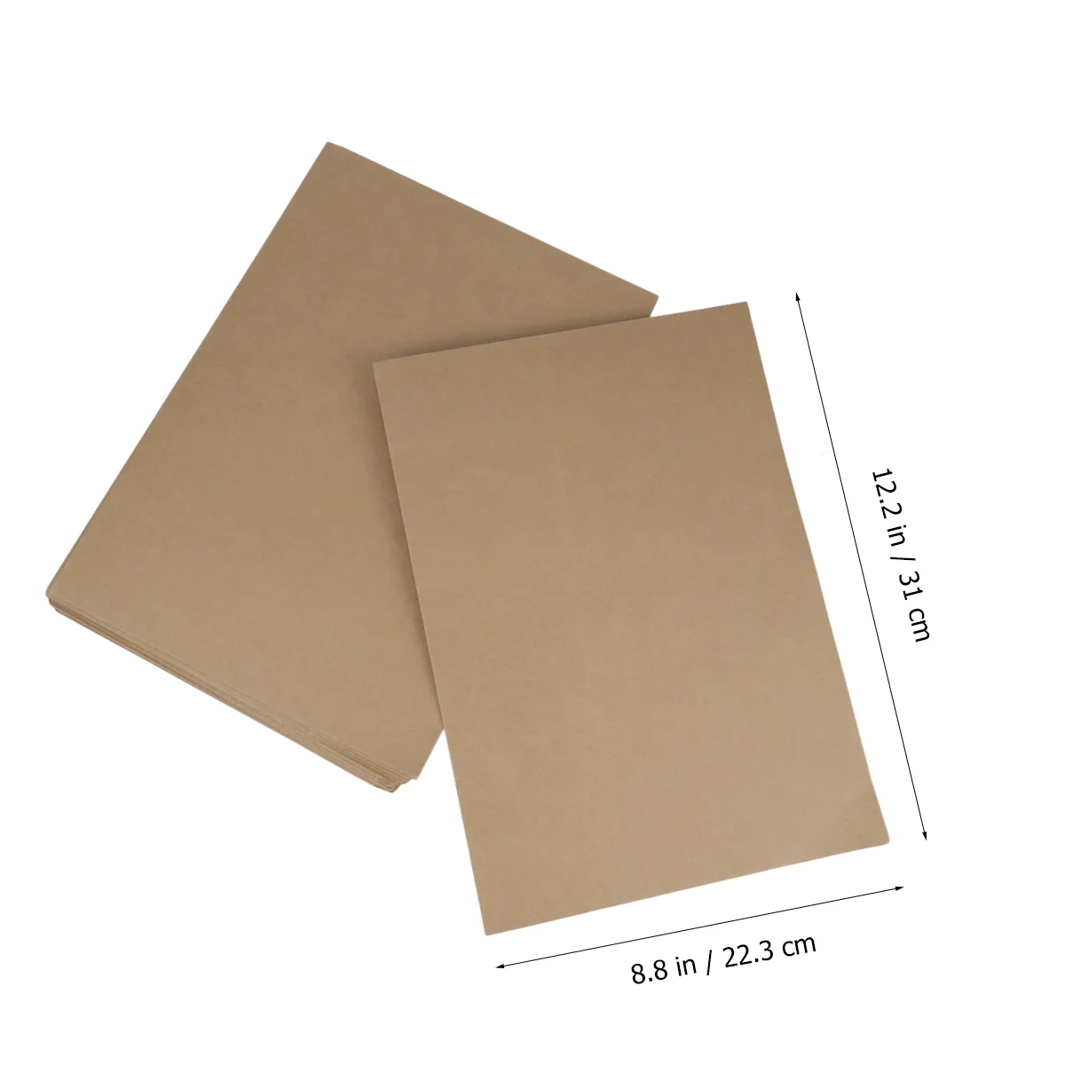 20pcs A4 Kraft Paper Presentation Folder Project File Document Folder Office Accessories (Kraft Paper) For documents