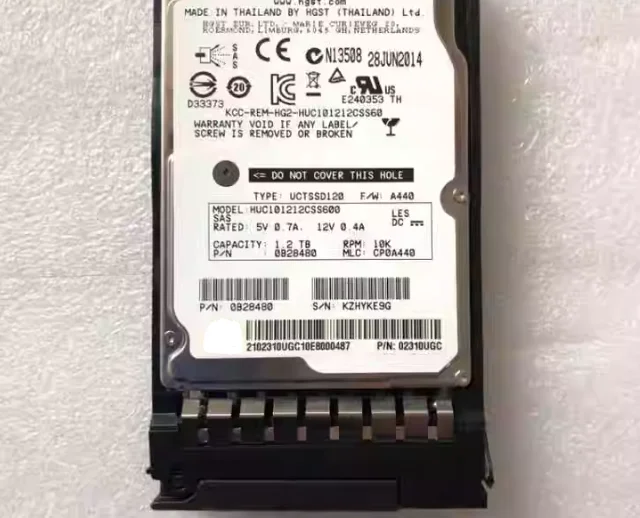 For 02310UGC 1 2TB 10k 2 5 inch SAS server hard drive