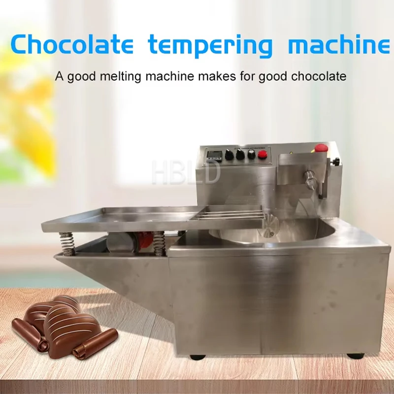 Continuous Small Chocolate Melting Machine With Vibration Table For Chocolate Tempering, Melting And Covering Machine 1