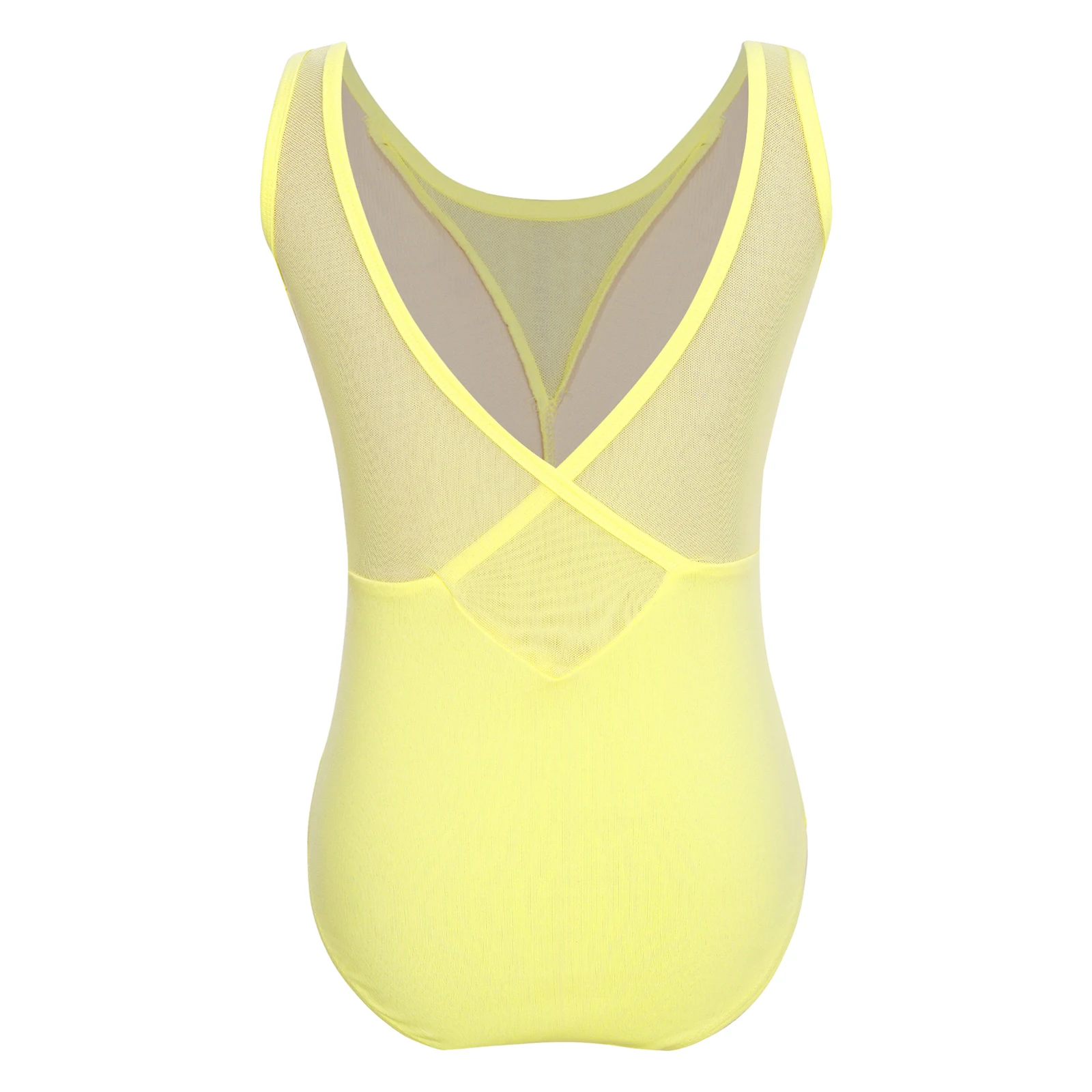 Girls Ballet Bodysuit Kids Ballet Leotard Sleeveless Mesh Patchwork V-Back Gymnastics Leotard Dance Clothing Ballerina Dancewear ballet leotard dance leotard girls dance costumes