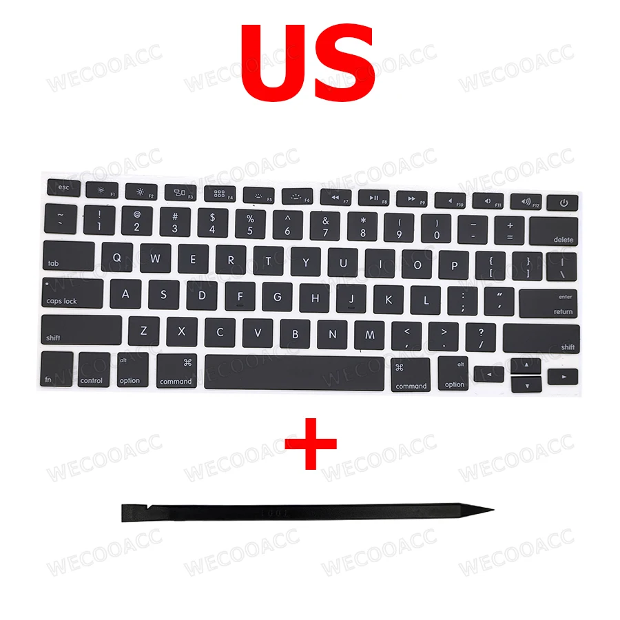 JustKeys Replacement Keys For Retina MacBook Pro - Compatible With A1466, A1502, A1398, A1425 Models