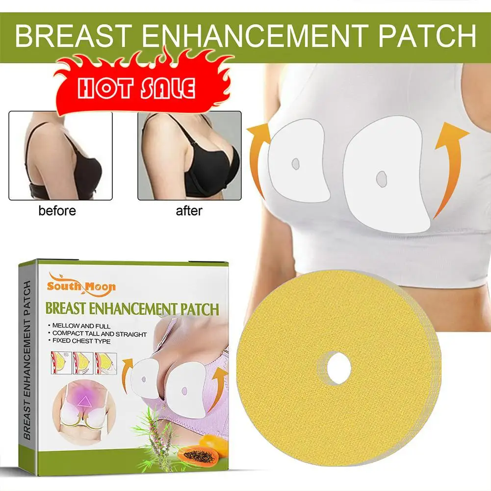 

10pcs Breast Enhancers Pads Ginger Plant Ingredients Sexy Breast Lifting Firming Large Bust Chest Pastes Breast Patches Care