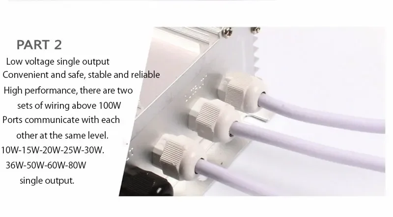 Description Picture 6 of itemLED DC12V Transformer Swimming Pool Light Switching Power Transformer Outdoor Buried Light Lawn Underwater Lighting Plant Light