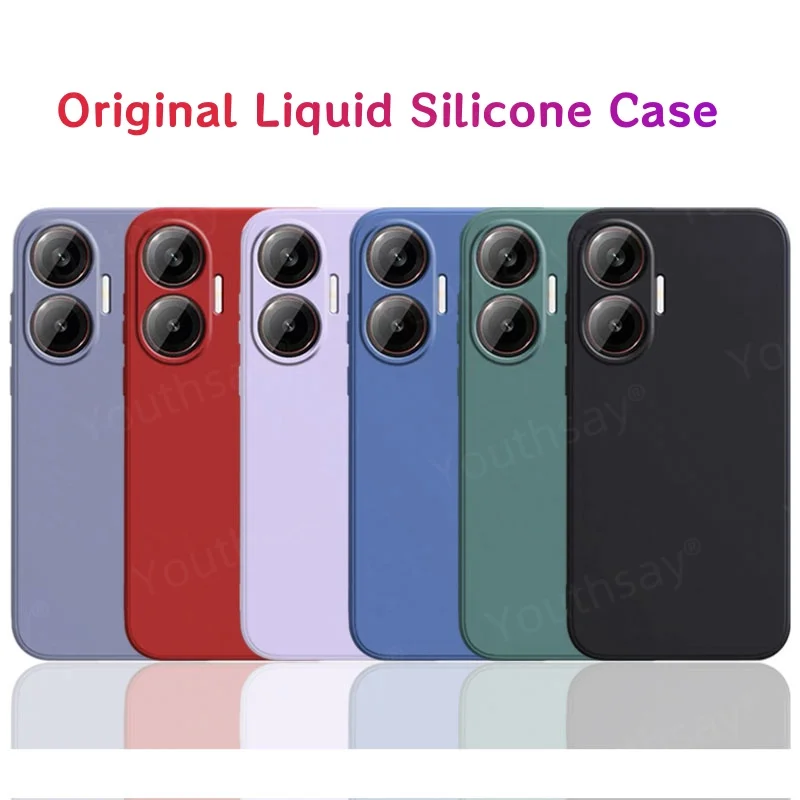 Soft Liquid Silicone TPU Phone Case with Camera Protector and Bumper Design