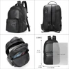 WESTAL Genuine Leather School Backpack for Students mochila Laptop Bag for 15.6'' Black Large Men Backpack for Travel  332 3