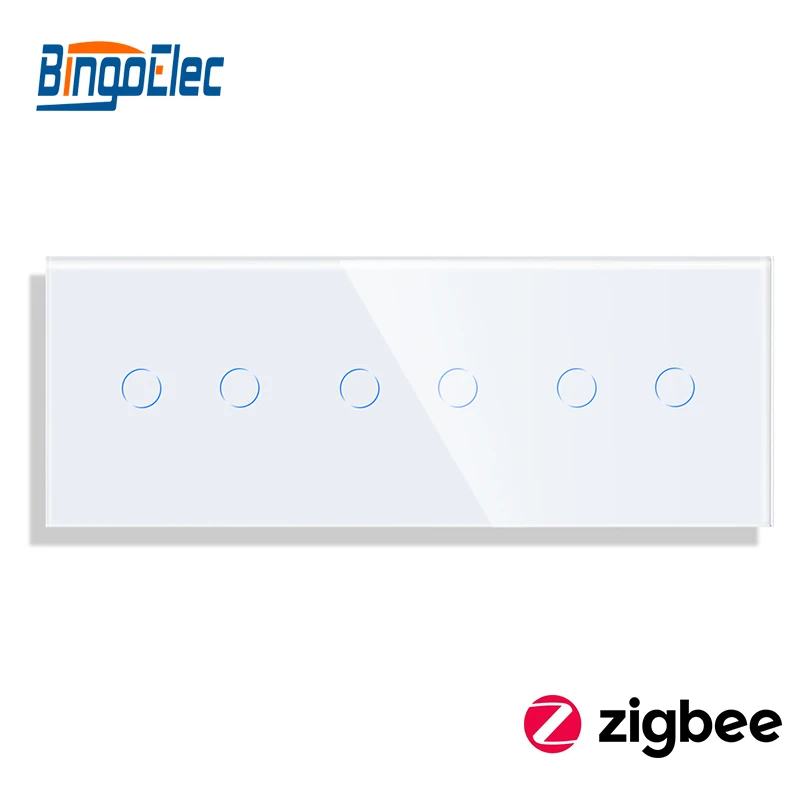 Переключатель Bingoelec Zigbee сенсорный из закаленного стекла 86*157 мм |