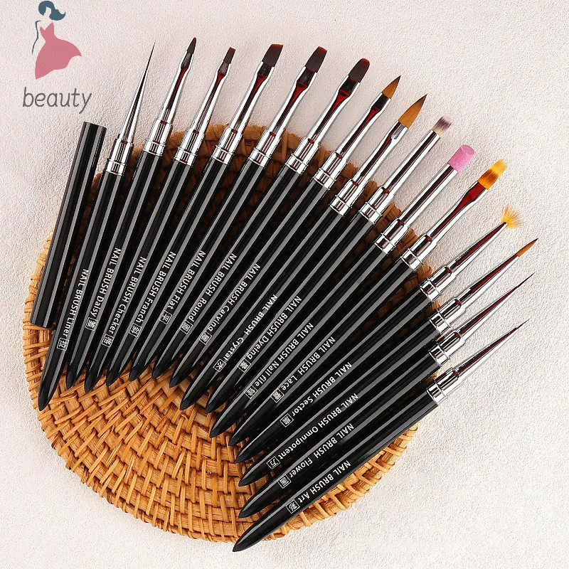 Liner Brush Manicure Professionnel Brushes Tools Nail Glue Phototherapy Pen UV Gel Brush Pen Acrylic Nail Art Painting Drawing