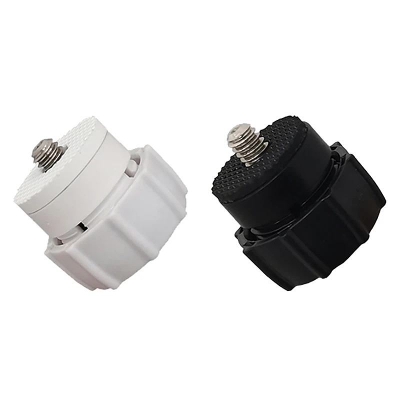 [E] 1/4 나사 - 17MM 볼 헤드 마운트 인터페이스 플라스틱 조인트 어댑터 (휴대폰 카메라, 차량용 마운팅 삼각대, 모니터, GPS 브래킷용)