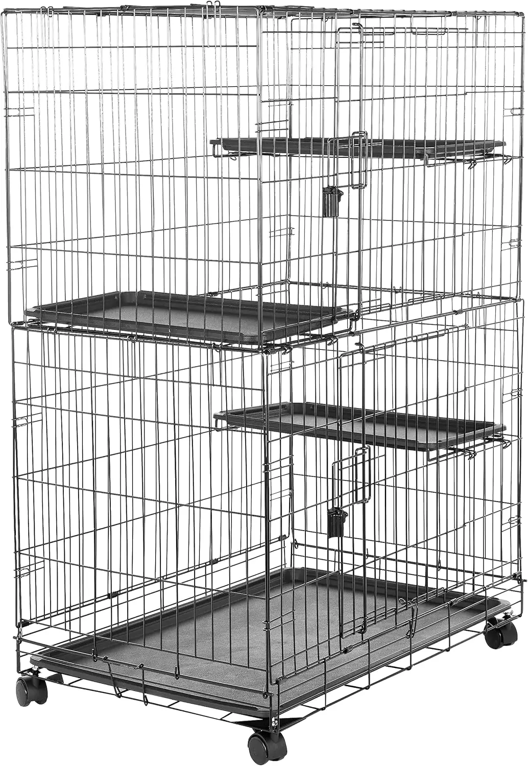 Large 3-Tier Cat Durable,Pliable Cage Playpen Box Crate Kennel