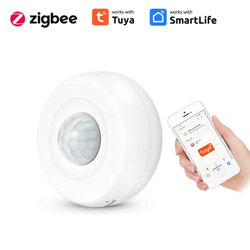 

Tuya WiFi PIR Motion Sensor Wireless Infrared 360 Detector Security Anti-theft Alarm Human Body Sensor APP Control