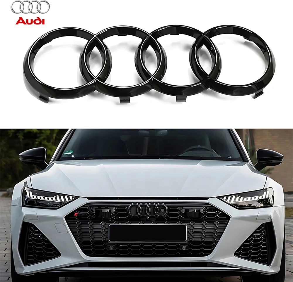 3D Abs Audi Originale Auto Anteriore Posteriore Emblema Adesivi Per Audi Q5 Sportback Auto Anteriore Grill Badge Tronco Accessori Decorativi