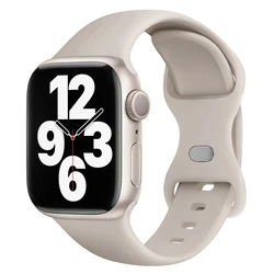 Elegant Soft Silicone Watch Band - Premium Strap Bracelet - 38 - 40 - 41mm (22 starlight)