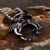 Small Size Vintage Dragon Necklace Stainless Steel Fashion Animal Pendants For Men Unique Amulet Jewelry Gifts Dropshipping 4