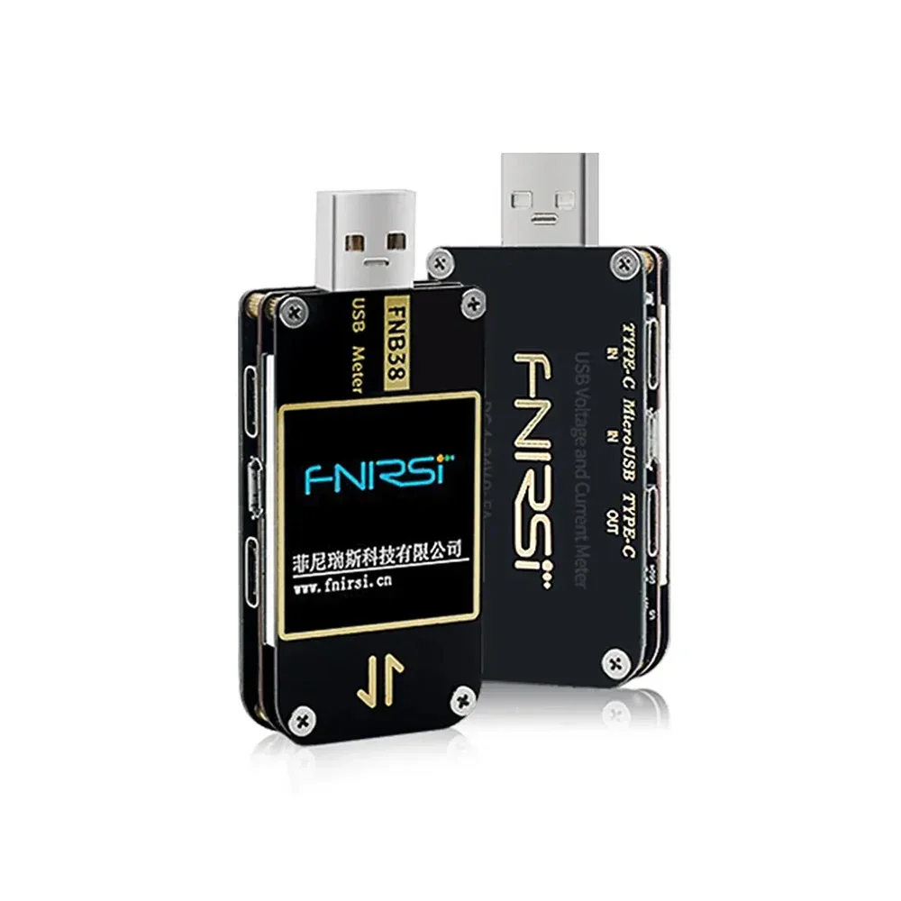 

USB-тестер FNB38, измеритель тока и напряжения QC4 + PD3.0 QC2.0 PPS, тестер емкости с протоколом быстрой зарядки, амперметр, вольтметр FNIRSI