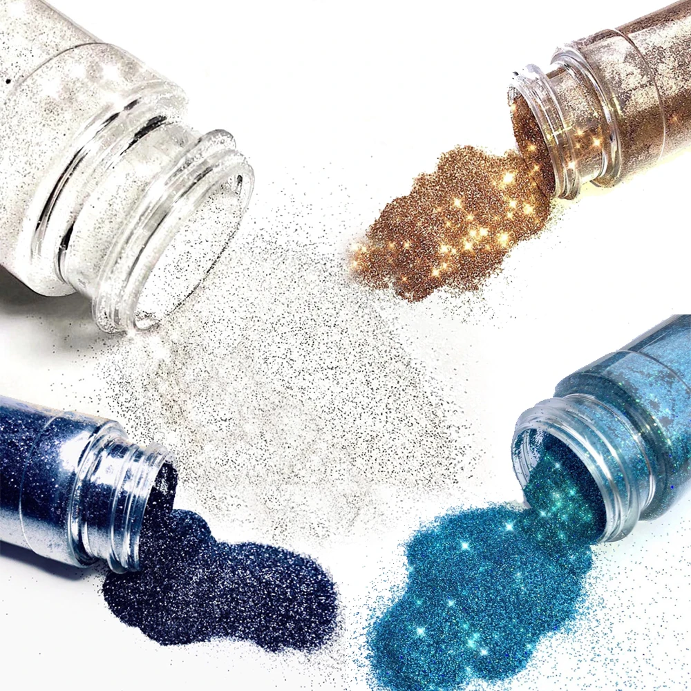 

0.2mm/20g Extra Fine Glitter, 18 Colors Nail Arts Cosmetic Glitter, Resin Crafts Loose Glitter Powder Shaker, Slime and Tumbler