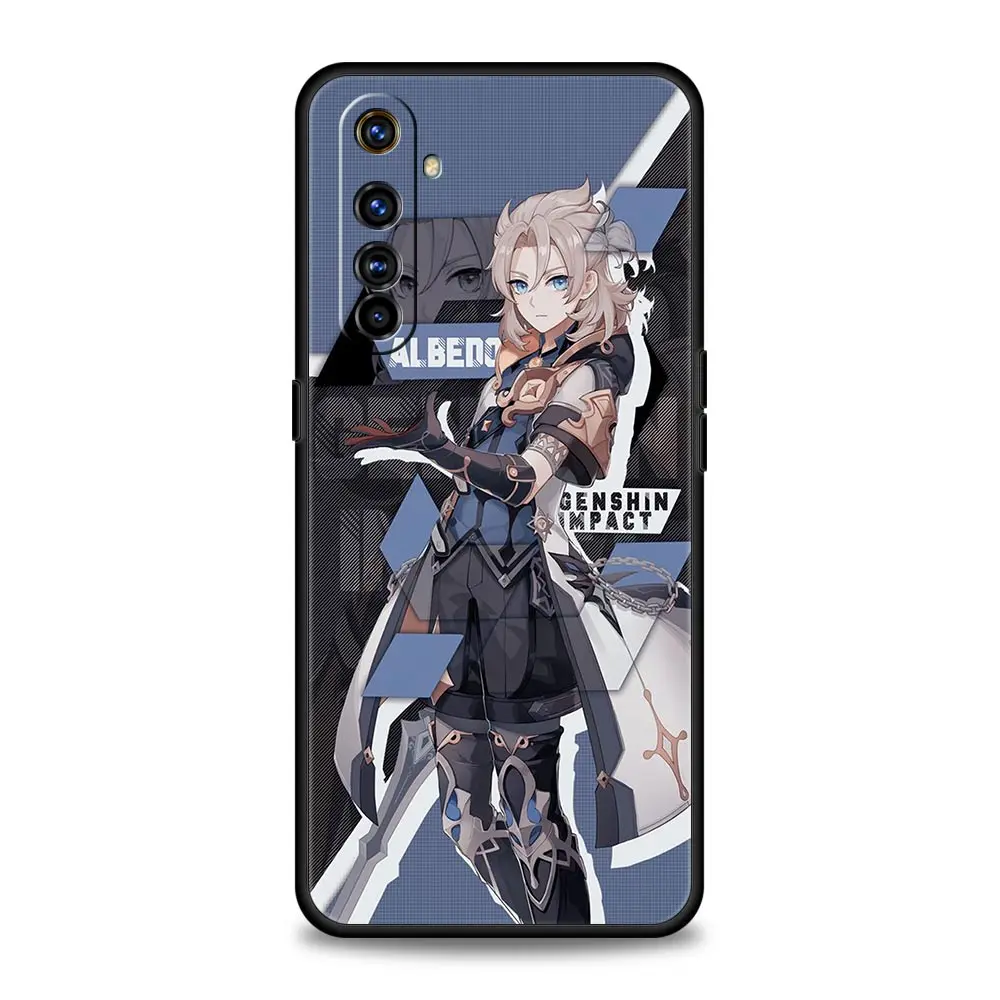 Hu Tao Genshin Impact Premium Silicone Phone Case - Black Cover