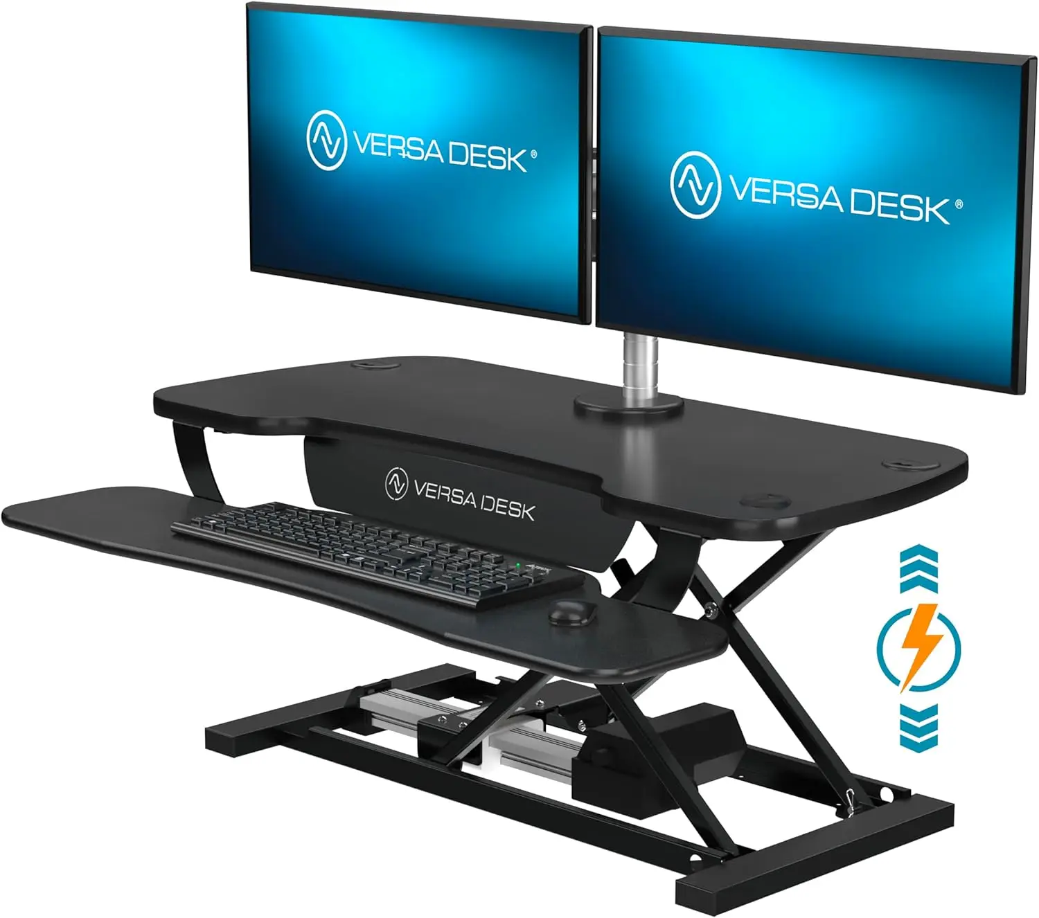 

VERSADESK® PowerPro 36” – Electric Adjustable Desk Converter with USB Charging Port for Table Tops