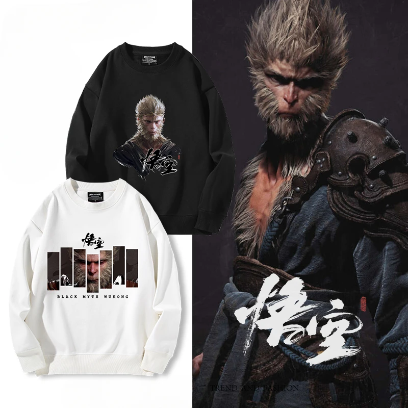 

Толстовка WuKong с круглым вырезом и длинным рукавом для мужчин и женщин
