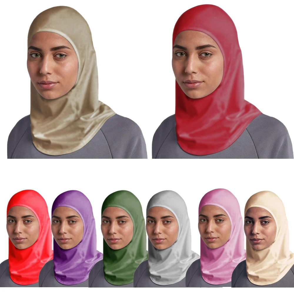 UnderscarfCottonMuslimWomenHijabScarfWrapAmiraHatUnderScarf