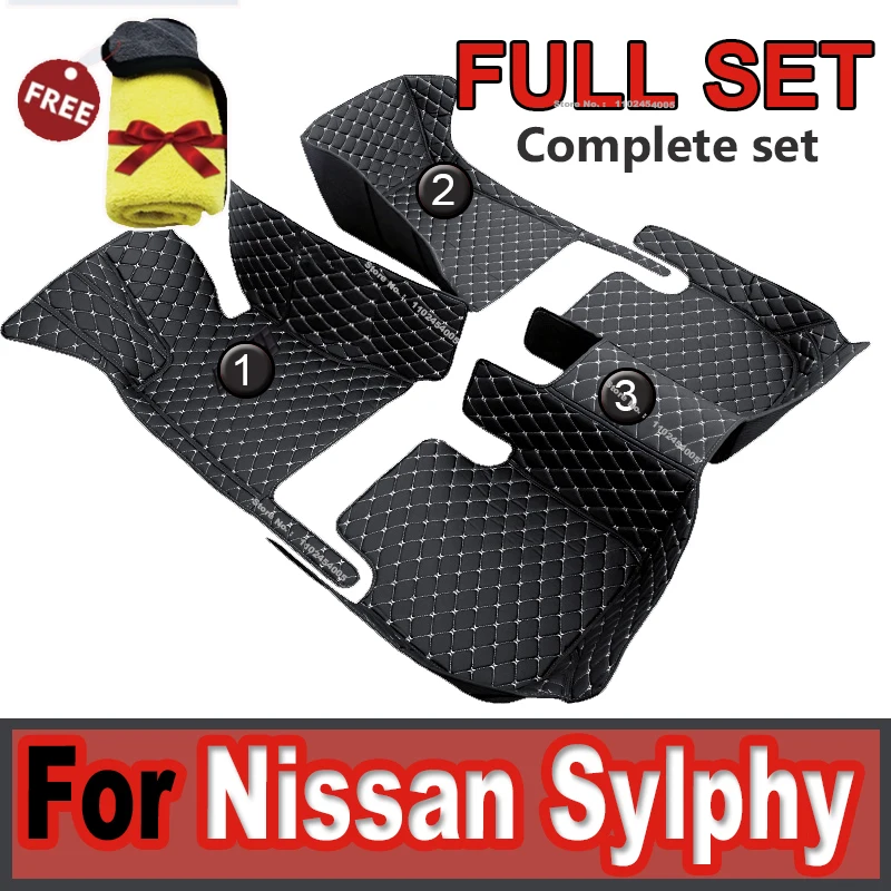 

Автомобильные коврики для Nissan Sylphy 2019 2018 2017 2016 2015 2014 2013 2012 2011 2010 2009 2008 2007 2006 Sentra B17, аксессуары