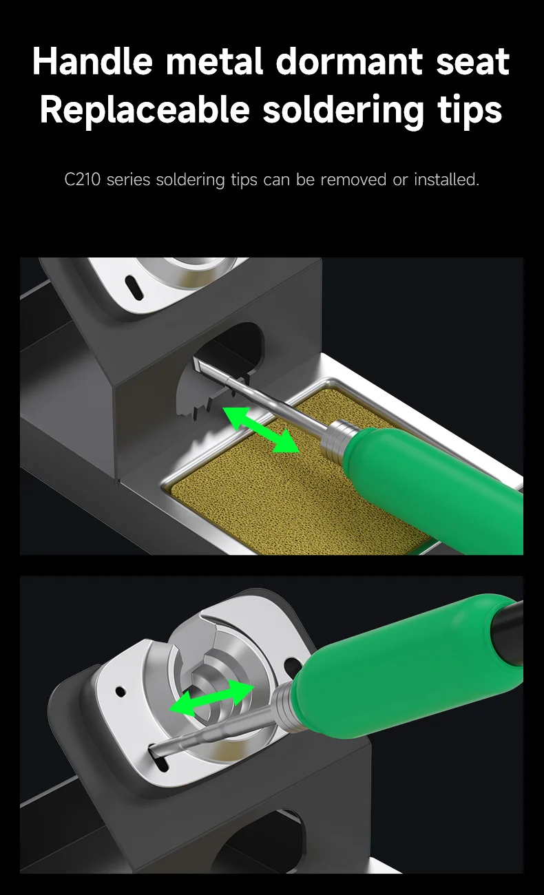 MECHANIC OFFICIAL Min 디지털 디스플레이 온도조절식 납땜 스테이션 T210 SE 용접 리워크 스테이션 휴대폰 PCB SMD IC 납땜