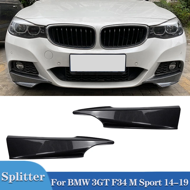 

Pulleco Car Front Bumper Side Splitter Cover Lip Air Vent Intake Spoiler For BMW 3 Series GT F34 320i 325i M Sport 2014-2019