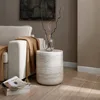 2426-7e003e.jpg Modern Round Side Table – Faux Marble Small Coffee End Table