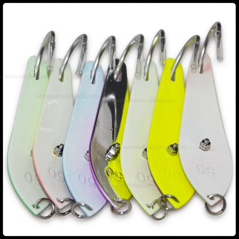 TAKEDO 10G 15G Löffel-Jigköder JY56 Fischförmiger Metall-Paillettenköder für Tiefsee-Angeln, Schleppangeln, Bootsangeln, Forellen- und Barsch-Angeln – Detail 8