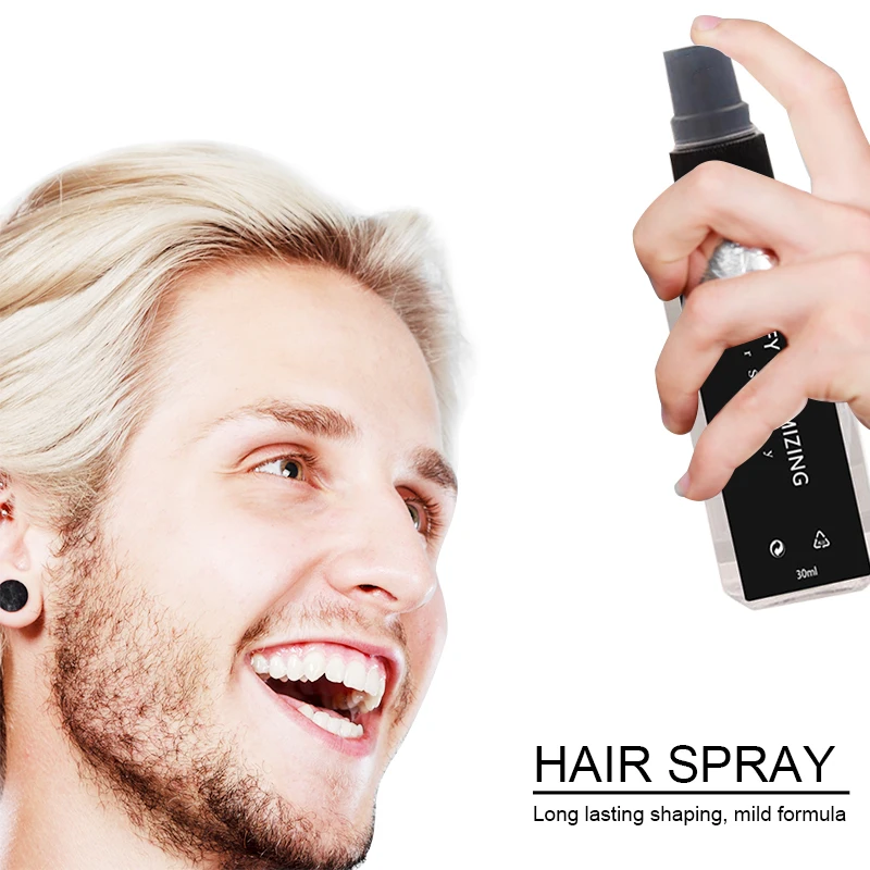 Fluffy volumizing hair gel super large capacity styling gel spray Non-greasy and non-sticky long-lasting pump-hair shape hair styling spray