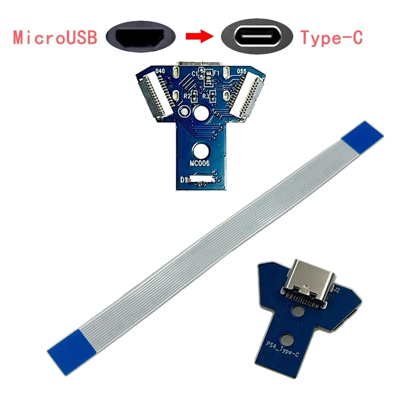 새로운 새로운 1 세트 컨트롤러 용 범용 040 050 055 4 USB 유형 C 충전 보드 MOD 용 DIY 액세서리
