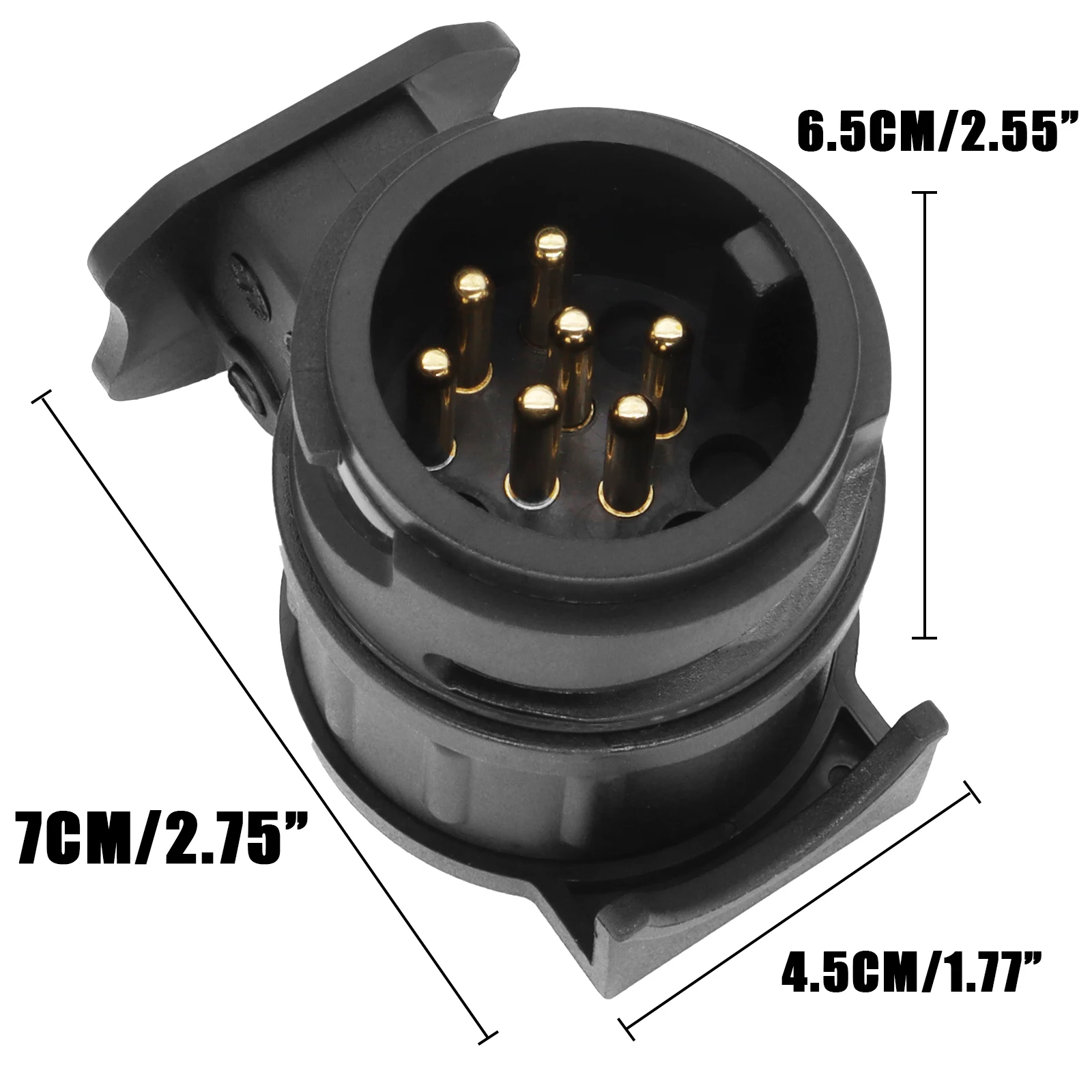 Trailer plug socket set 13 To 7 Pin trailer electric socket adapter plug waterproof trailer wiring connector towbar towing socket caravan accessories