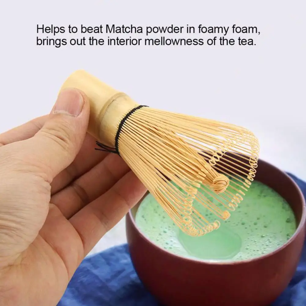 Description Picture 6 of itemMatcha Tea Brush 80 Matcha Green Tea Powder Whisk Teaware Japanese Ceremony Bamboo Chasen Tool Kitchen Accessories