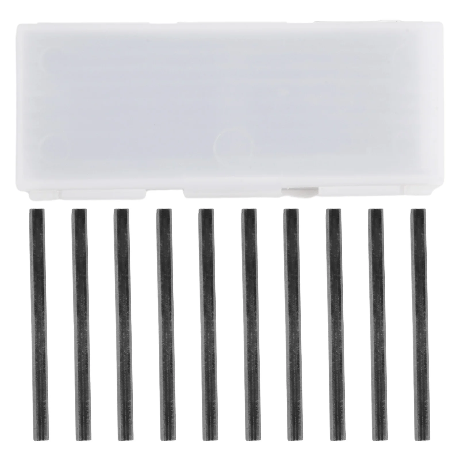 

10pcs 82mm Carbide Planer Blades For Cutting Soft Hard Woods Board Planer Blades 82x5.5x1.2mm Electric Handheld Wood Planer