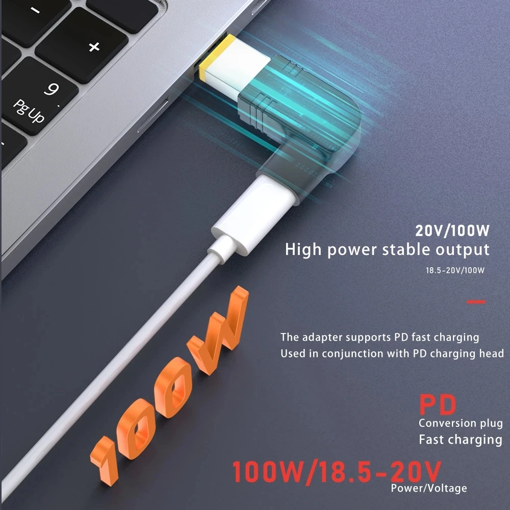100W USB Type C to DC Fast Charging Adapter Plug Connector Universal USB C Laptop Charger Converter for Dell Asus Hp Acer Lenovo power adapter type c charging dock connectors