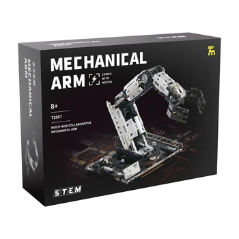 IN MAGAZZINO T2007 Programmazione Tecnica del Braccio Robotico Building Blocks Mattoni Modello di Montaggio Giocattoli per Ragazzi Set Regalo Di Natale