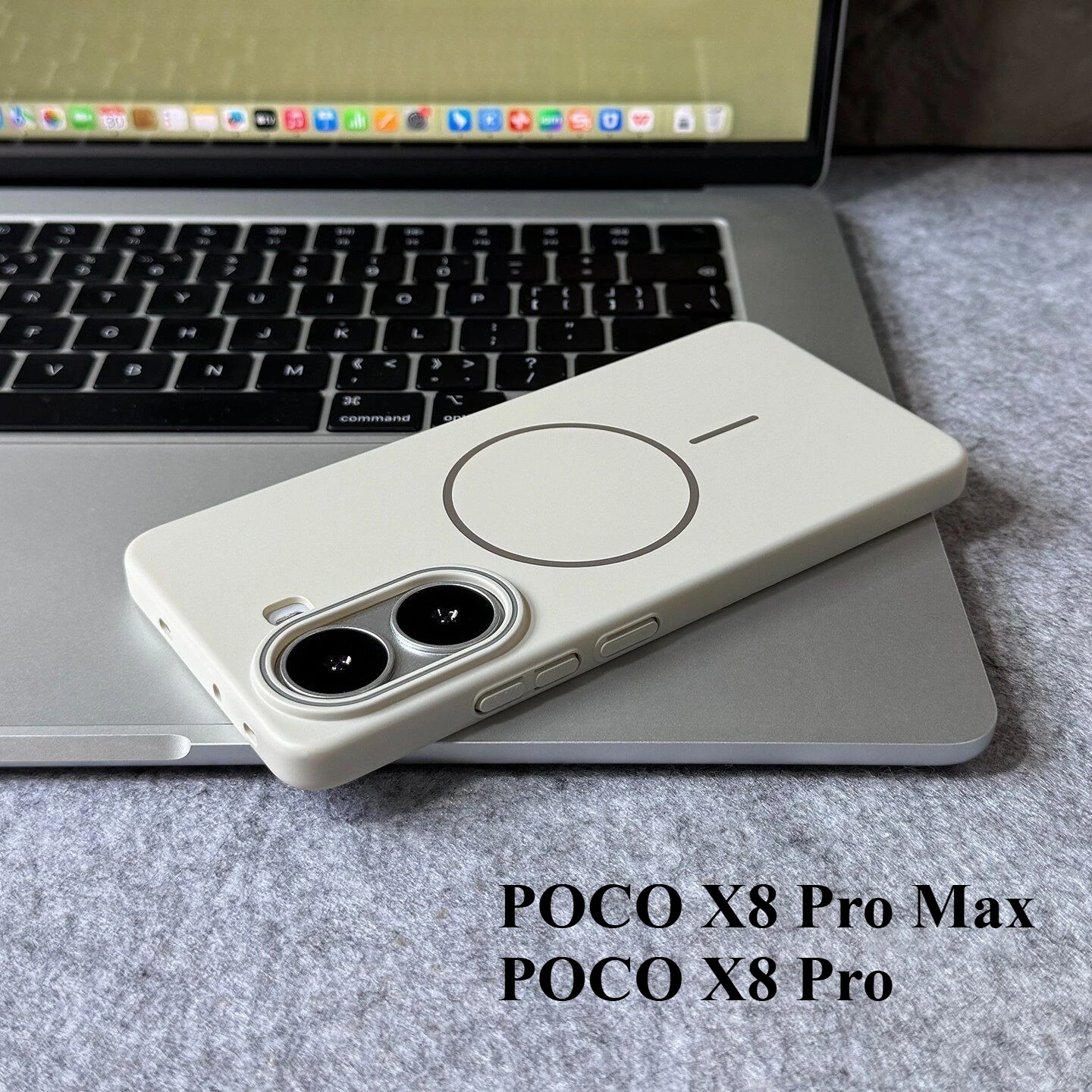 Für POCO X8 Pro/X8 Pro Max Hülle, mattierte, magnetische, hautfreundliche PC-Abdeckung für Xiaomi Poco X8Pro Max, stoßfester Bumper Funda