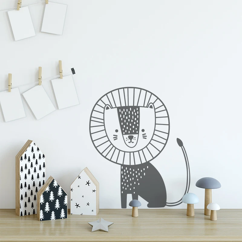 Wall Sticker Baby Room Lion Vinyl Baby Room Decoration Pvc Baby