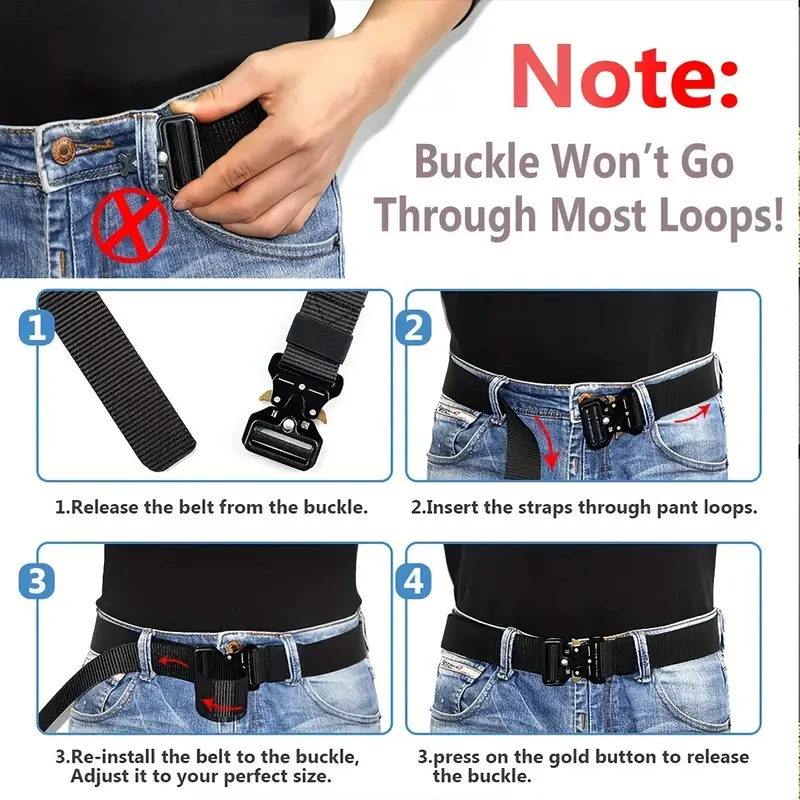 Men' Belt Outdoor Multi Function Canvas For Nylon Male Belts Women' Sports...
