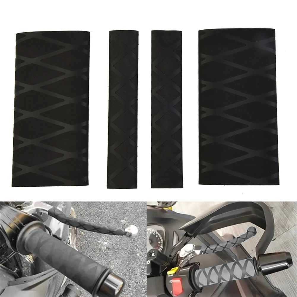 For BMW Handlebar Cover Gloves Motorcycle Grip R1200GS R1250GS Rubber 4PCS/Set ADV Anti-Slip Black Blue Green New universal motorcycle general heat shrinkable grip cover non slip rubber grip glove for bmw r1250gs r1200gs adv f850gs k1600gt