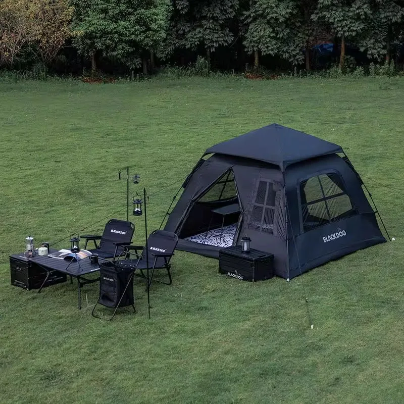 BLACKDOG Tent Outdoor Automatic Portable Quick-Open Room-Style Vinyl Sunscreen Camping Thickened Rain Equipment