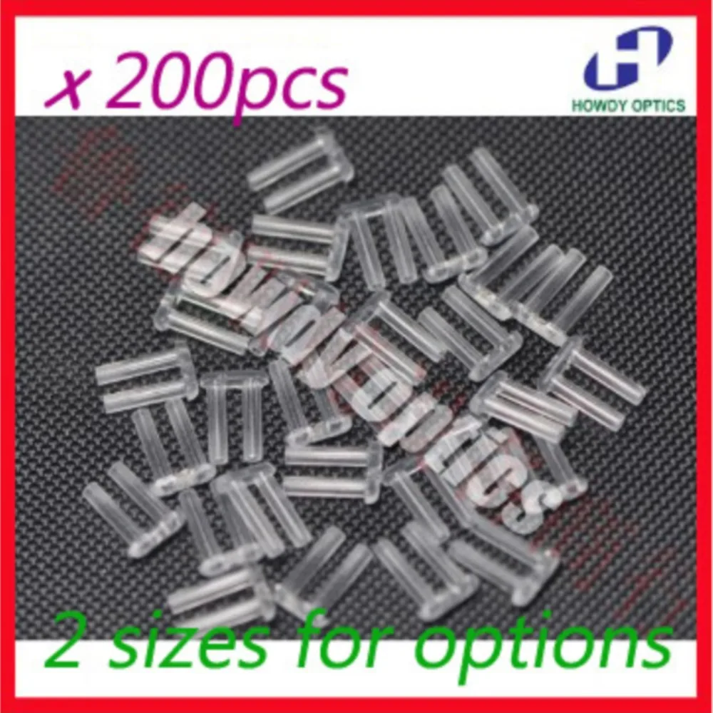 Rimless Glasses Double rubber plug Lock Bushings eyeglasses plastic double bushing pins 200pcs 1.4mm 1.5mm x 7mm x 0.8mm eyeglasses plastic bushings