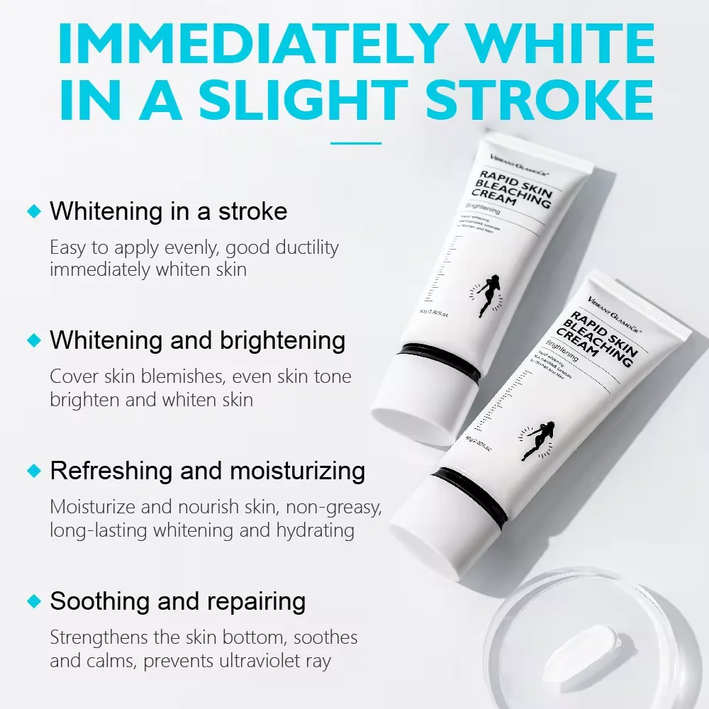 VIBRANT GLAMOUR Whitening Cream Moisturizing Nicotinamide Skin Brightening Lotion Quickly Whitens Face And Body Skin 80G 3