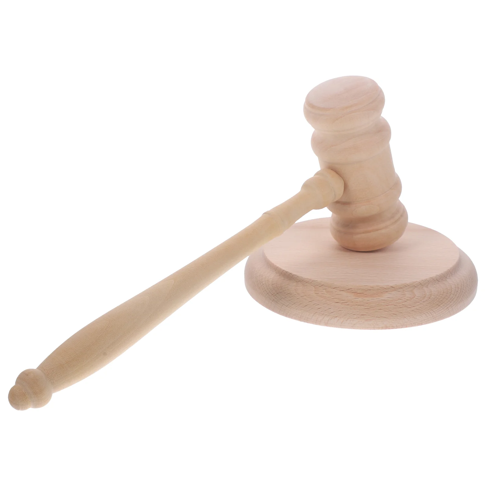 1 Set Wooden Gavel Practical Lawyer Judge Hammer Auction Sale Wooden Hammer