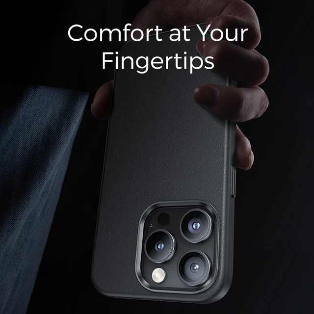 Benks Magnetic Vintage Leather Case for IPhone 15Pro / 15ProMax Simple Luxury Phone Protection Cover 3