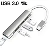 Type C Hub 4 Port Adapter USB 3.1 Multi Splitter 4-in-1 Docking Station Ultra Slim Super Speed Aluminum For Computer Laptop PC 4