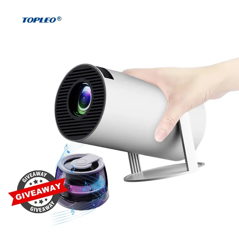 

Topleo Projector 3d Hologram Display with Wifi Movies Smart Portable Screen for 4k Projector Smart Home Theater