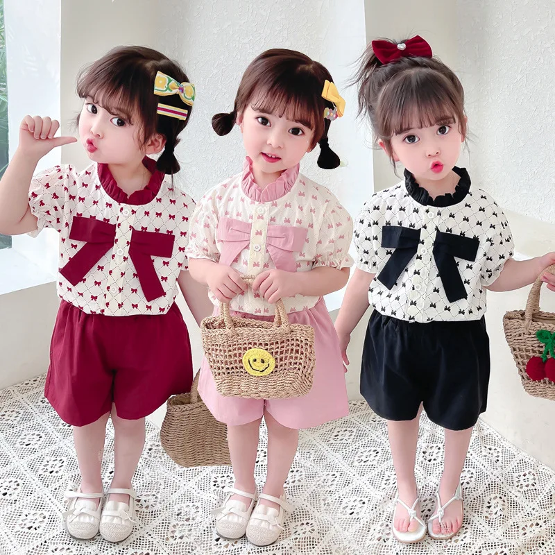 

New Baby Girls Clothing Outfits Summer Newborn Infant T-shirt Shorts 2pc/Sets Clothes Casual Sports Tracksuits