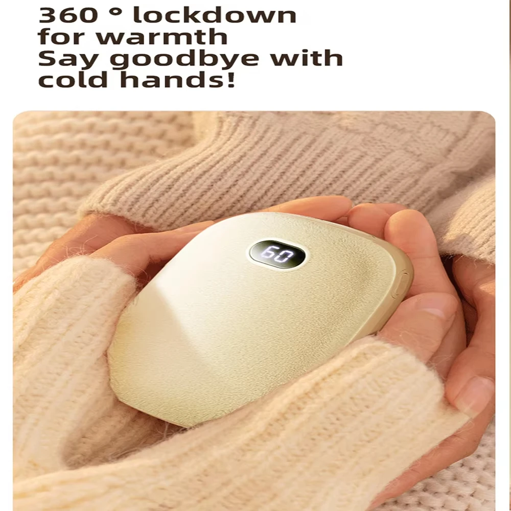 Portable Hand Warmer Xiaomi Rechargeable Flannel Portable Mini 20000 mAh Large Capacity Men Women Camping Travel Office
