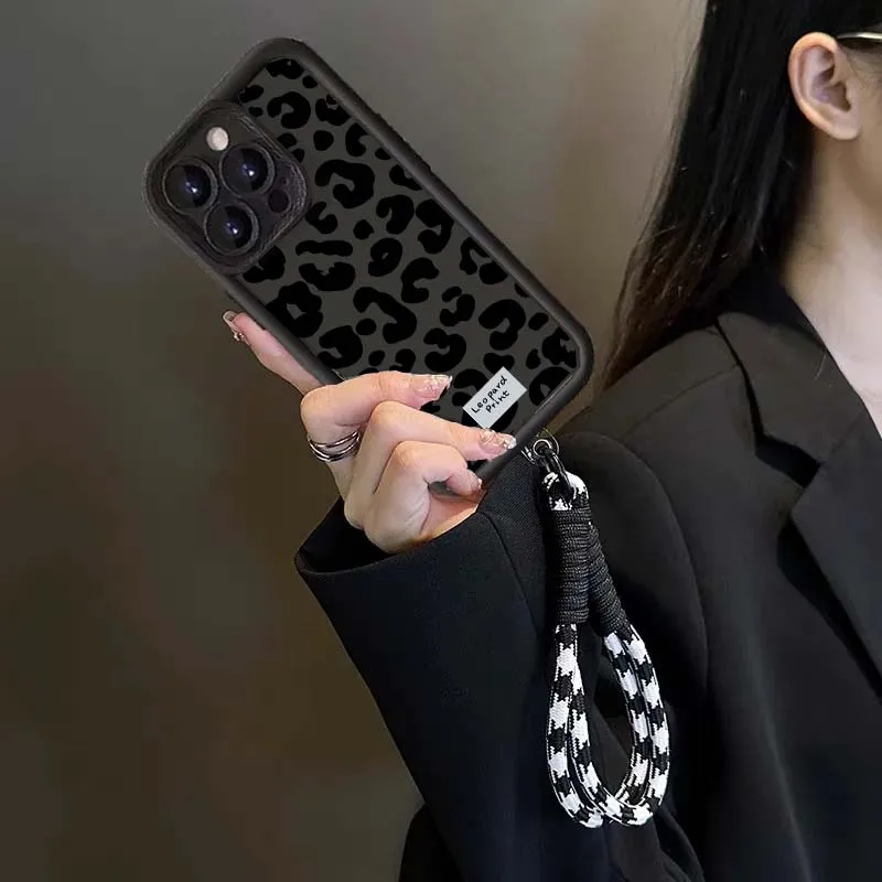 Leopard Print Universal Lanyard Phone Case Cover