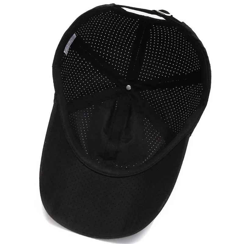 Wholesale Men Women Summer Baseball Cap Quick Drying Hats Unisex Breathable Sport Pure Color Snapback Hat Bone Baseball Hat 5